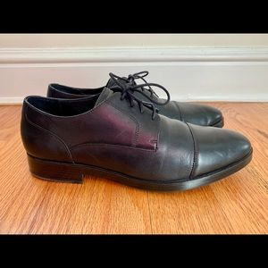 MENS Cole Haan Cap Toe Dress Shoe 10 leather